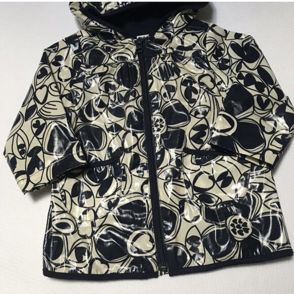 Old Navy Floral Print Rain Coat Size 24m - Picture 3 of 6